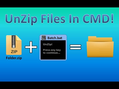 UnZip Zip Files In CMD! | Tips And Tricks! #5 - YouTube