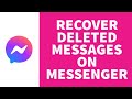 How to Recover Deleted Messages on Facebook Messenger (EASY METHOD!)
