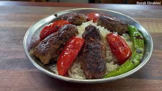 کباب تابه‌ای به همراه نواب - kabab tabei with navab