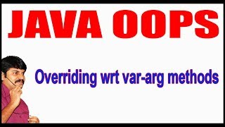 Java Tutorials || Java OOPS || Overriding wrt var arg methods || by Durga Sir