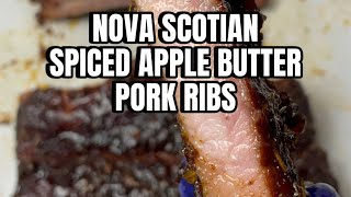 Nova Scotian Spiced Apple Butter Pork Ribs #recipe #smokedribs #novascotia #canada