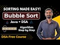 Bubble Sort Algorithm in Java (DSA) | Step-by-Step Code + Time & Space Complexity 💻