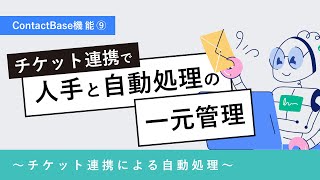 チケット連携で人手と自動処理の一元管理　〜ContactBase機能9〜