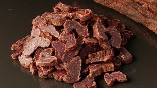 FOODLOGISTIK - dried beef cutting, Biltong slices 6 mm