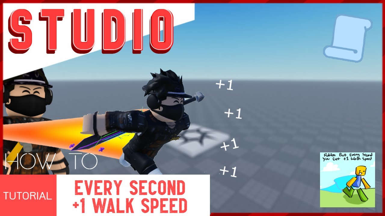 How To Make An Every Second 1 Walkspeed Game Roblox Studio Youtube