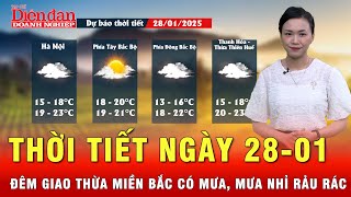 Thời tiết ngày 28-01: Đêm giao thừa miền Bắc có có mưa, mưa nhỏ rải rác  | Tin tức 24h