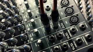 Mackie mixer basics - iPod to mixer