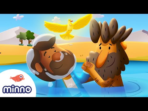 La historia del bautismo de Jesús Historias bíblicas para niños