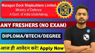 MDL Recruitment 2025 | Freshers | Diploma/BE/B.tech | MDL New Vacancy 2025 | Latest Jobs | Psu Jobs