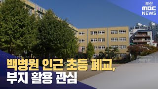 백병원 인근 초등학교 폐교 절차...부지 활용 관심 (2023-10-23,월/뉴스데스크/부산MBC)