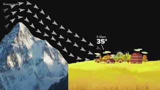 How 'Chinook wind' warms up weather in a hurry