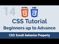 14 CSS Scroll Behavior Property - beginners up to advance css tutorial