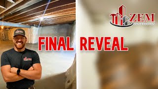 Basement Finishing Series | Part 3 | Finished Bathroom | Hanging Doors | Final Reveal - Time Lapse