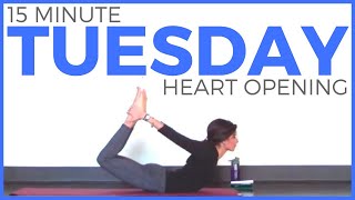 Tuesday (7 Day Yoga Challenge) Heart Opening Yoga Routine | Sarah Beth Yoga