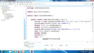 Java Program to perform Calculator Operation