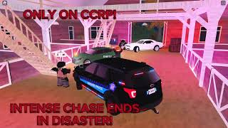 Intense chase ends in a horrific crash and a tiny shoot out. #erlc #roblox #erlcroblox #textbox