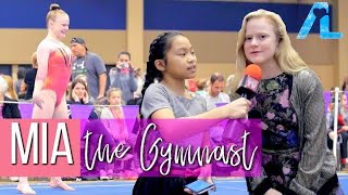 Mia the Gymnast AMAZING Floor Routine and Interview