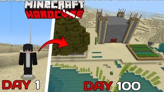 I survived 100 days only  desert biome in Minecraft Hardcore