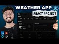 React JS Project Tutorial ( Weather App ) - Tanstack Query, Shadcn, Recharts, Tailwind, Typescript