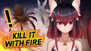 【kill it with fire】打蜘蛛ep5 主要麻煩：引爆！滅蛛人拆加油站【夜見愛夢】#台V #vtuber #twvtuber