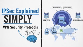 IPsec Explained Simply: A Deep Dive into VPN Security Protocols (IKE, AH, ESP, Tunnel Modes)