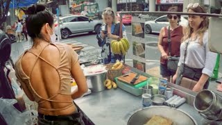 The Most Hardworking \u0026 Beautiful Puy roti Lady In Bangkok - Thai street food