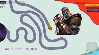 Paper.io 2 Map Control: 100.00% [Thanos: King of Paper]