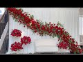 DIY- How To Add Floral Over Curtains