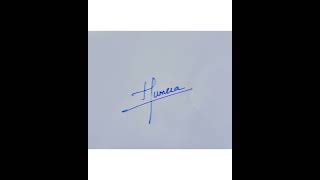 Humera name signature #signatures#namesignature#signs