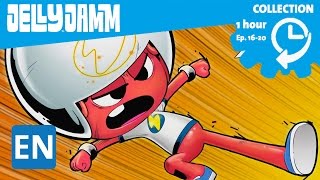 Jelly Jamm English. 1Hour Compilation (Ep.16-20) Cartoons in English for kids