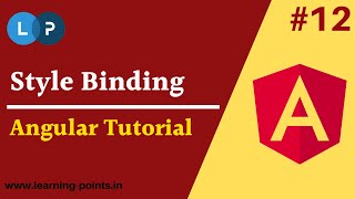 Angular Style Binding | How to bind style from component property | Conditional style binding