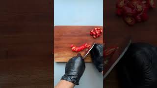 Chilli Cutting-02-Vegetable Carving-Vegetable Garnish @foodife66 #chilli #foodart #vegetablecarving