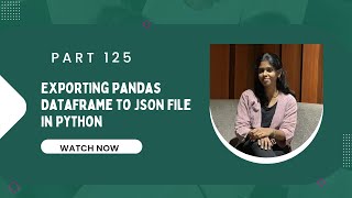 📌 Part 125: Exporting Pandas DataFrame to JSON File in Python