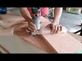 teknik dan Cara sederhana membuat pintu model semi kapsul , kayu meranti , tukang kayu