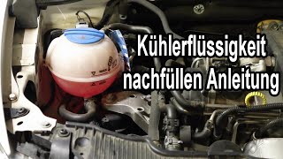 Kühlerflüssigkeit nachfüllen - Kühlerfrostschutz auffüllen - Kühlwasser, \u0026 Kühlerfrostschutz prüfen