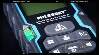 MILESEEY S6 Laser Tape Measure 40M 60M 80M 100M Laser Rangefinder IP54 Electronic Ruler Useful