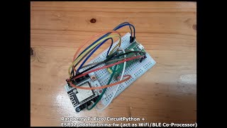 Raspberry Pi Pico/CircuitPython + ESP32/adafruit nina-fw (act as WiFi/BLE Co-Processor)