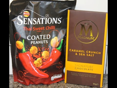 Walkers Sensations Thai Sweet Chilli Coated Peanuts & Magnum Caramel Crunch & Sea Salt Review Walkers Sensations Thai Sweet Chilli Coated Peanuts & Magnum Caramel Crunch & Sea Salt Review