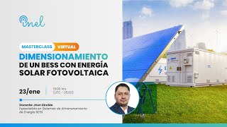 Masterclass: Dimensionamiento de un BESS con energía solar fotovoltaica⚡