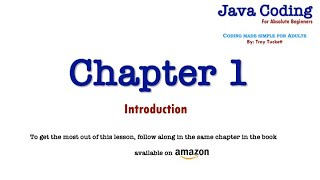 Java Coding for Absolute Beginners – Chapter 1 – Introduction
