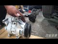 TOYOTA 2007 Yaris 冷氣壓縮機換新 Air-conditioning compressor replacement