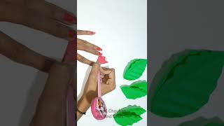 How To Make Toran With Paper | Paper Toran Making Craft | Diwali Decoration Idea With Paper #shorts