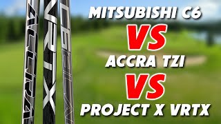 Testing 3 Of Our HOTTEST Iron Shafts! Mitsubishi C6 Black VS ACCRA TZI VS Project X VRTX