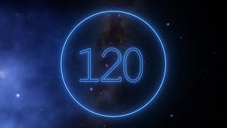 Неоновый таймер 120 секунд (обратный отсчет)