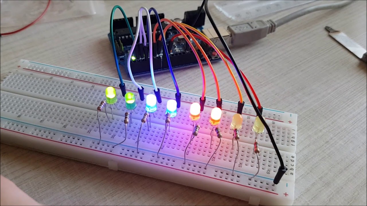 ARDUINO PROJECTS FOR BEGINNERS #3 Tutorial (MINI SERVO, RGB LED) WITH ...