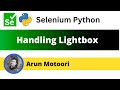 Handling Lightbox using Selenium Python (Selenium Python)
