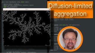 Diffusion-limited aggregation and modelling frost (Python)