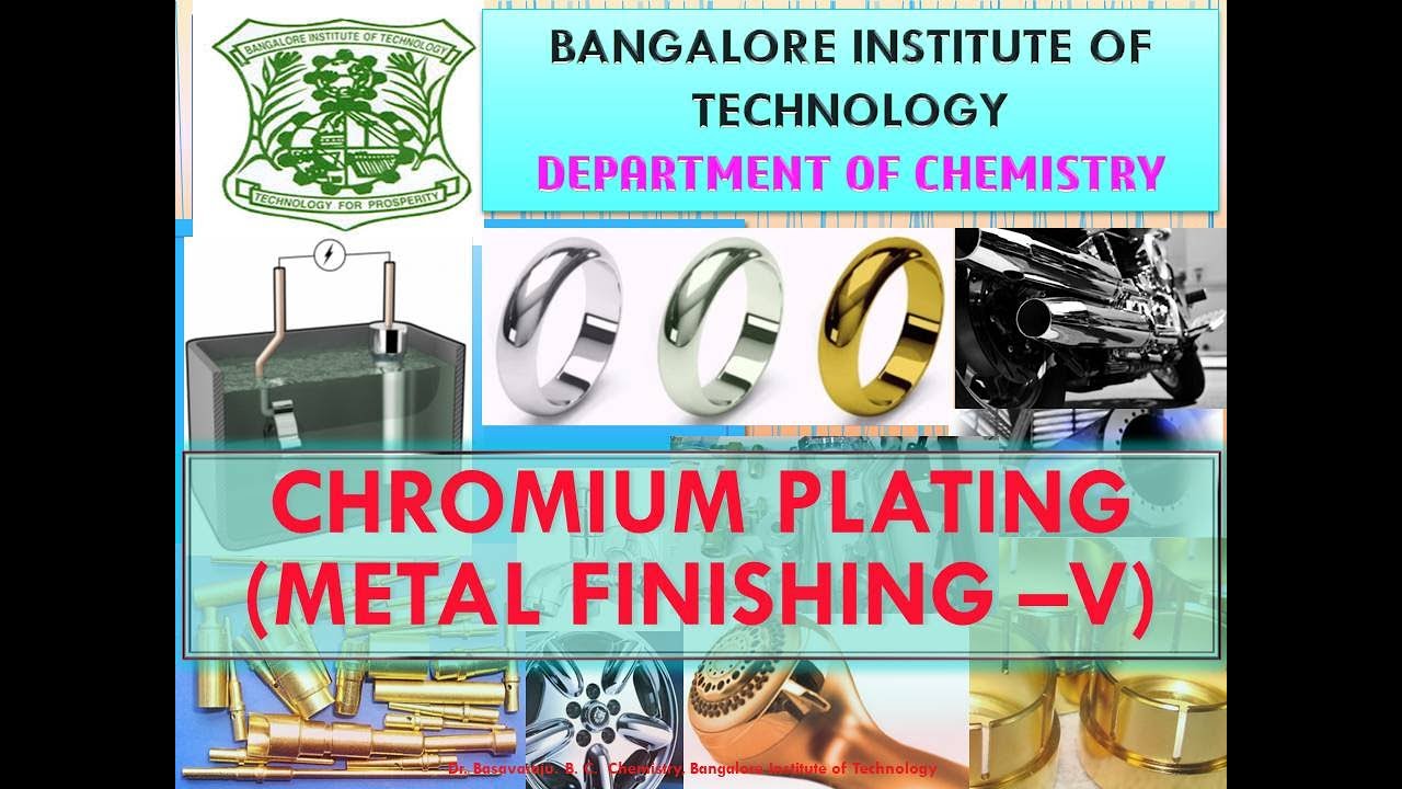 Electro Plating Of Chromium - Metal Finishing- V - YouTube