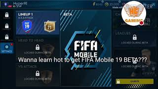 How to download FIFA Mobile 19 BETA!!! (Android only)
