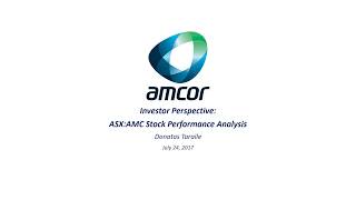 Amcor Stock Performance Analysis